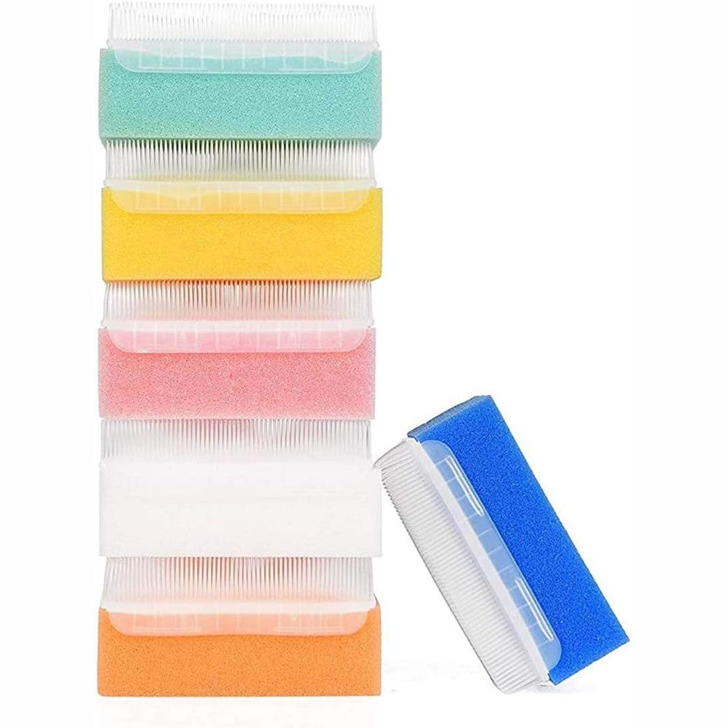 Starthi Sensory Brush- Sensory Processing Disorder and Autism Therapressure Therapy Brush Sponge Brush Surgical Hands Scrub Bristle Brushes (6 Pack)（Random Color） - Medaid International
