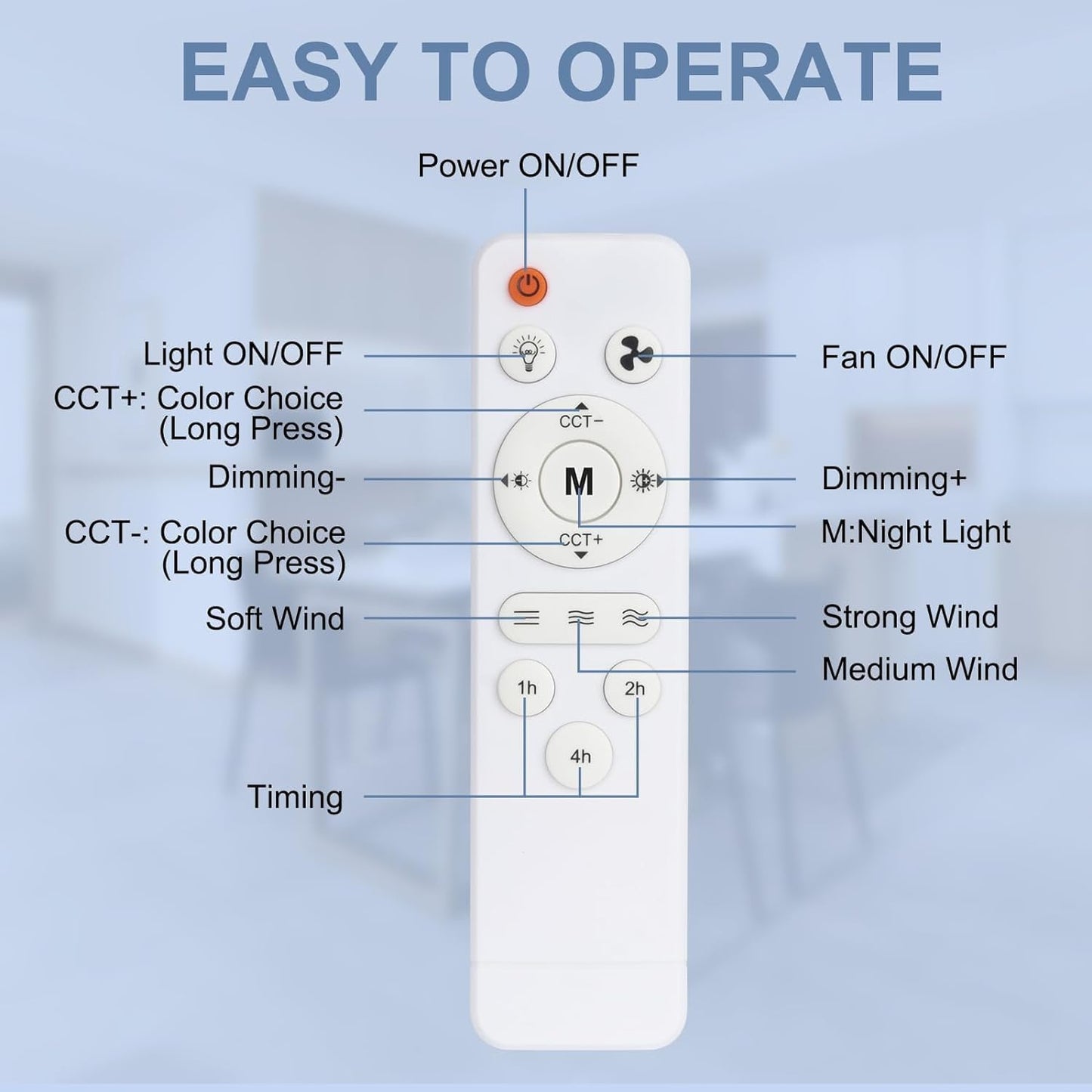 Flower Socket Fan Light (202614c)
