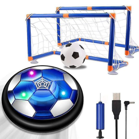 HALAYAYA Hover Soccer Ball Set for Kids, USB Rechargeable Hover Soccer with LED Light, Football Toy Indoor Outdoor Toys for Kids Best Gift