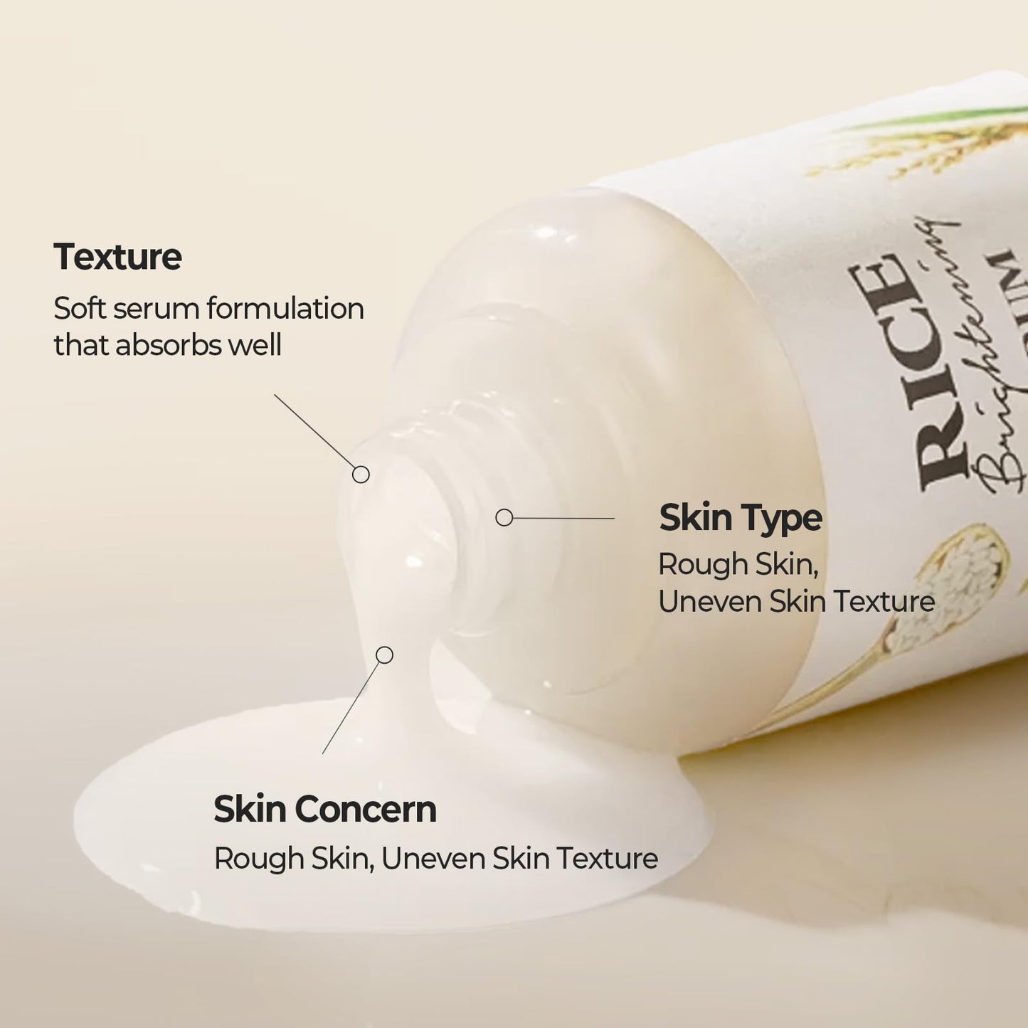 SKINFOOD Rice Serum, 48 Hours Fermented Rice Water Skincare Korean Serum for Face, Korean Rice Skincare for Natural Glow Glass Skin, Pore Minimizer, Rice Water Bright, 55ml/1.86fl.oz. - Medaid International