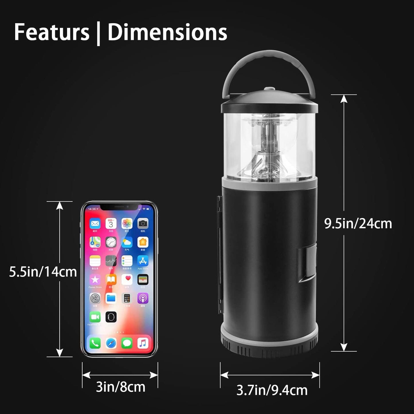 BIGTREE 2 in 1 LED Camping Tool Torch with Screwdriver Set 17 Pieces Tool Household Outdoor Emergency Light Bright Portable Lamp Hardware Tool Set (Camping Light)