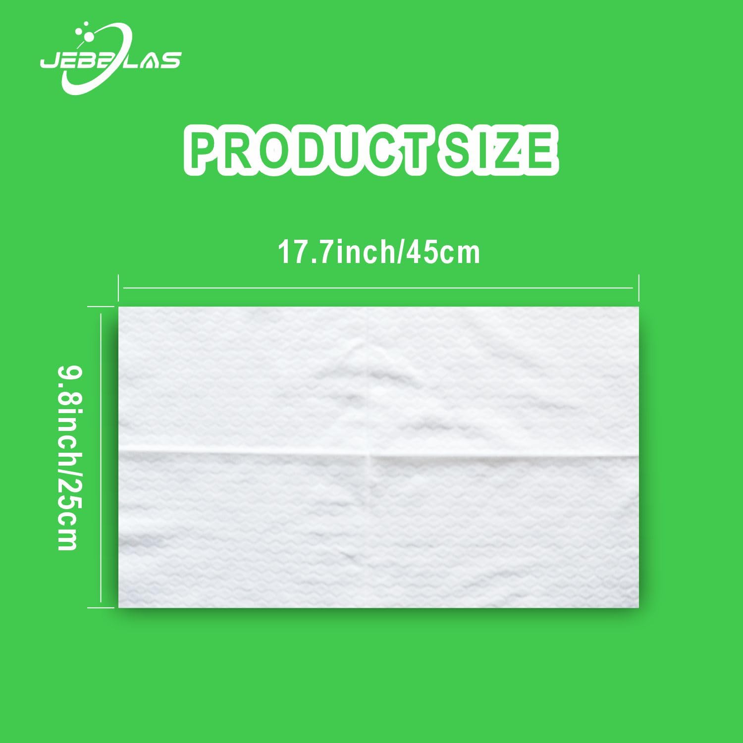 JEBBLAS 90Pack Disposable Mop Cloths Dry Floor Sweeping Pads for XL Sweeper Dry Mop Pads 9.84x17.32 inch after Upgrade - Medaid International