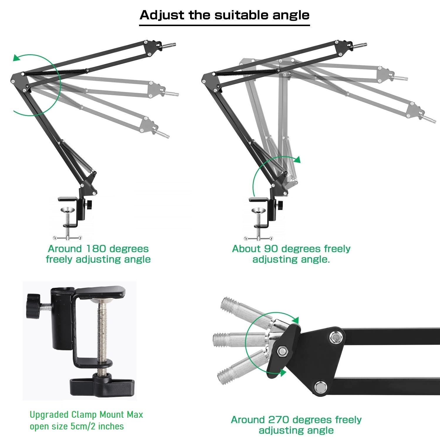 Phone Video Stand,Overhead Camera Mount Compatible with iPhone Samsung Live Streaming,Baking,Craft,Videos,Online Lessons - Medaid International