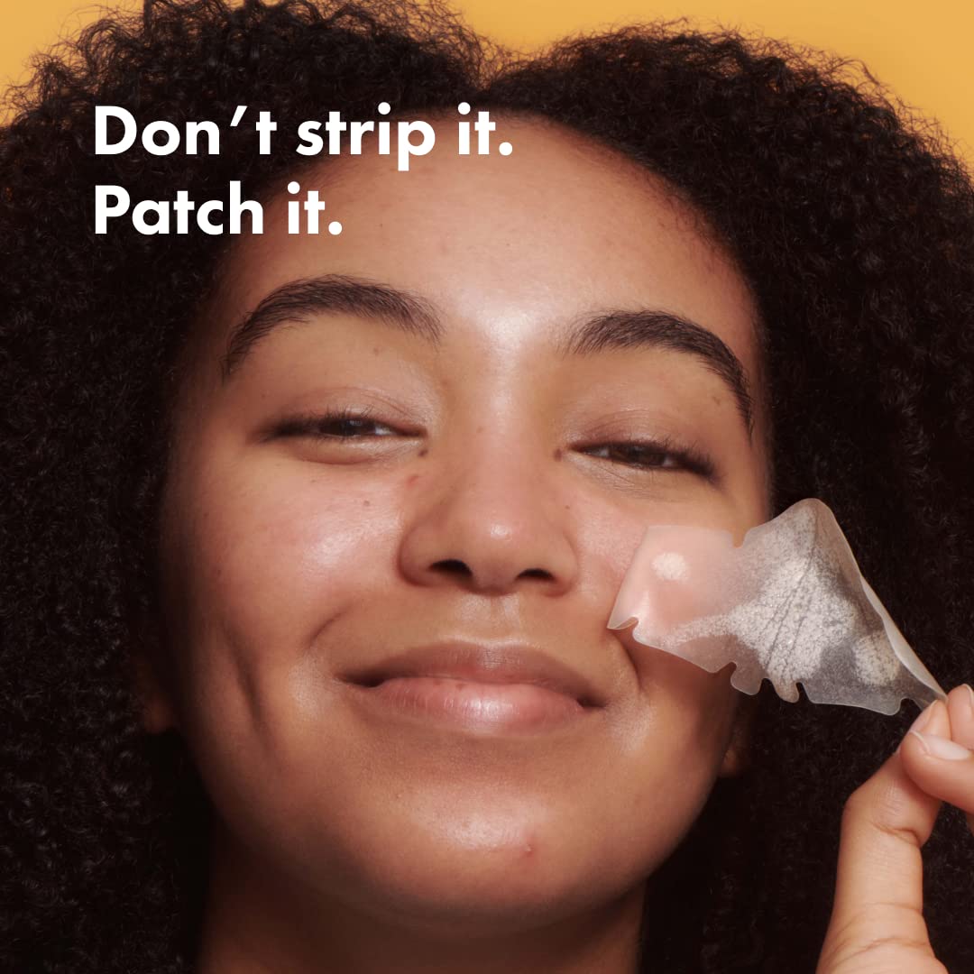 Mighty Patch Nose Pimple Patches from Hero Cosmetics, Large Hydrocolloid Pore Strips, Dermatologist Approved, Overnight, Pimple Stickers to Absorb Acne Nose Gunk, 10 Count - Medaid International