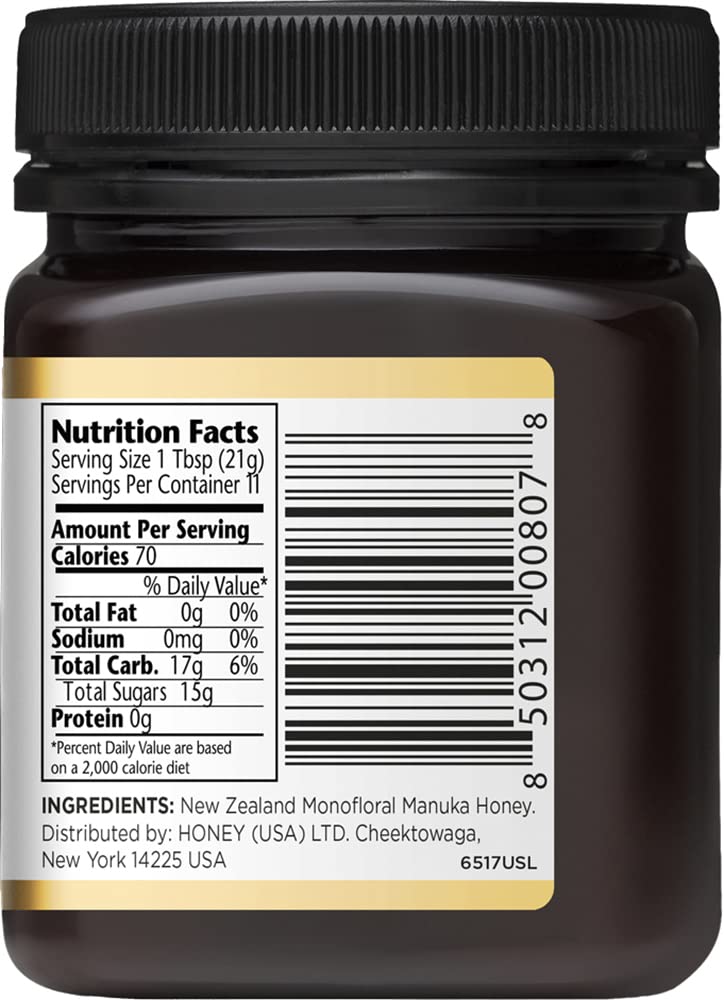 Manuka Doctor - MGO 125+ Manuka Honey Monofloral, 100% Pure New Zealand Honey. Certified. Guaranteed. Raw. Non-GMO (8.75 oz) - Medaid International