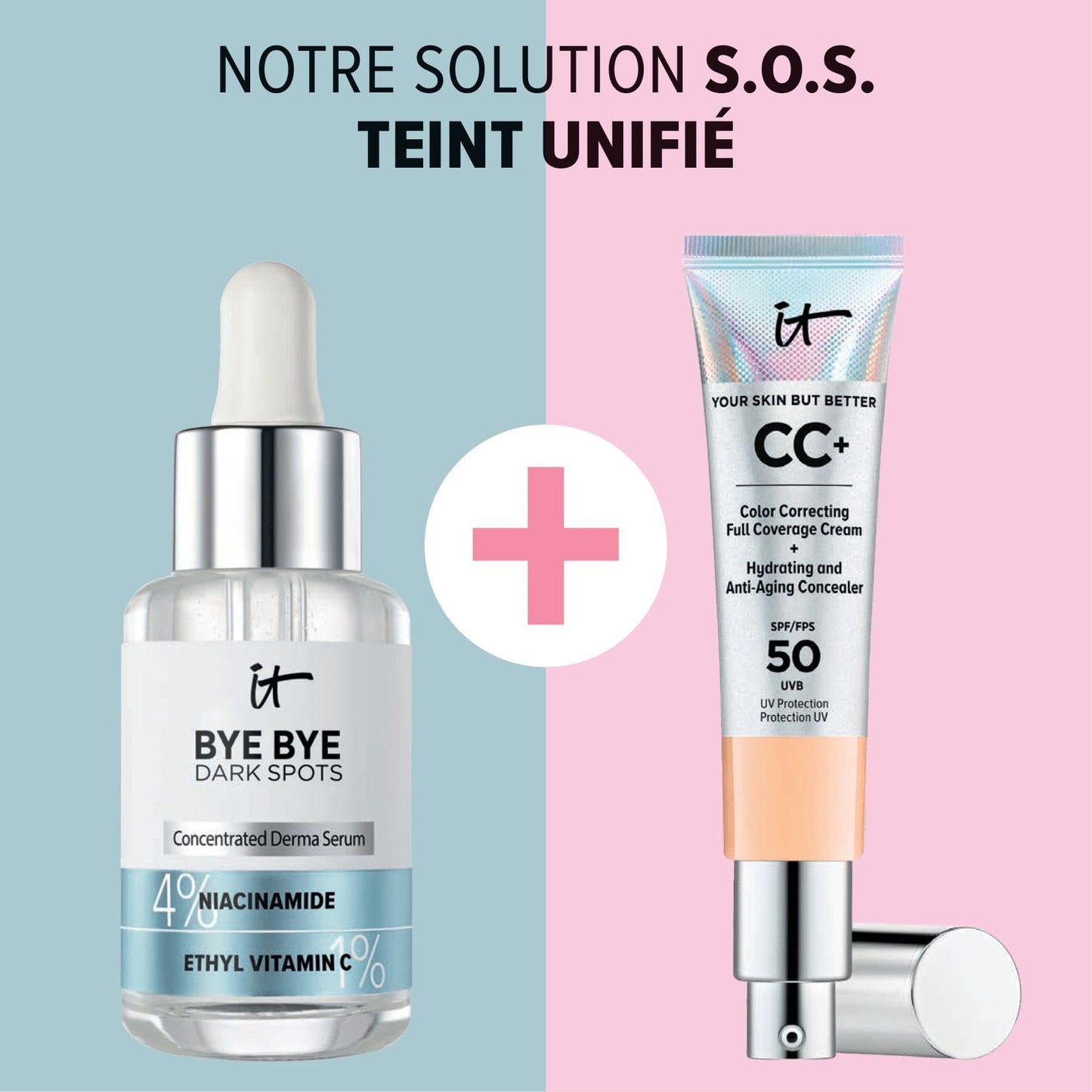 IT Cosmetics Bye Bye Dark Spots 4% Niacinamide Serum - Visibly Reduces Dark Spots & Improves Skin Clarity In 8 Weeks - Facial Serum with 1% Ethyl Vitamin C - For All Skin Types - 1 Fl. Oz - Medaid International