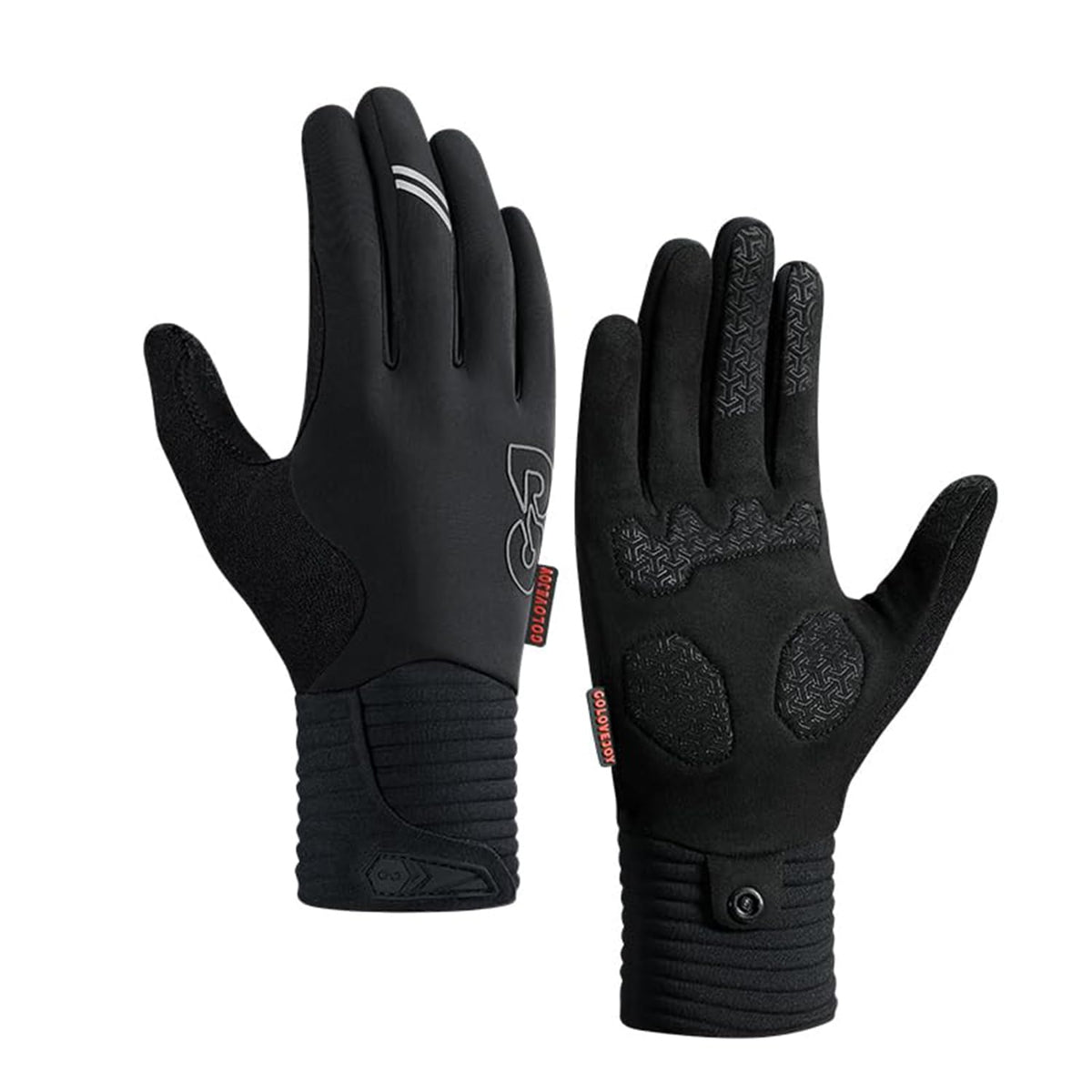KASTWAVE Winter Gloves for Men Women - Wool Fleece Liner Touchscreen Gloves, Thermal Warm Winter Gloves for Cold Weather