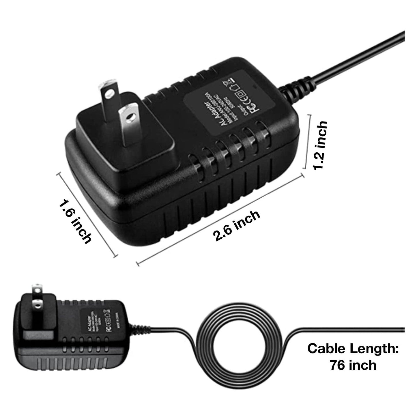 Onerbl AC/DC Adapter Compatible with Kiierr 148 Pro 272 Premier Hair Growth Regrowth Cap Devices Portable Rechargeable Power Pack 5V DC Supply Battery Charger (Micro USB Plug Tip Wall Charger) - Medaid International