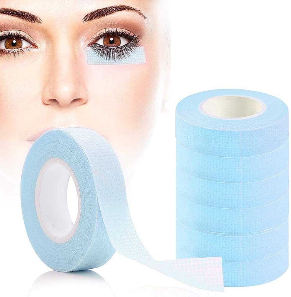 Kastwave Eyelash Tape, Adhesive Lash Extension Tape Breathable Micropore Fabric Extensions Supplies For Lint Free False Supplies, 6 Rolls
