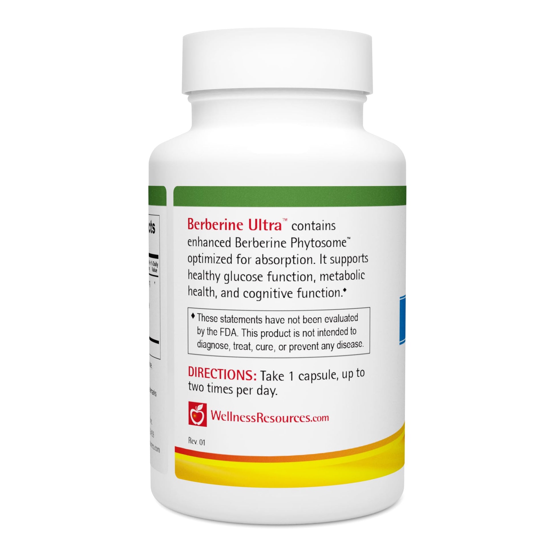 Wellness Resources Berberine Ultra - Advanced Absorption Berberine Phytosome (550mg, 60 Veggie Capsules) - Medaid International