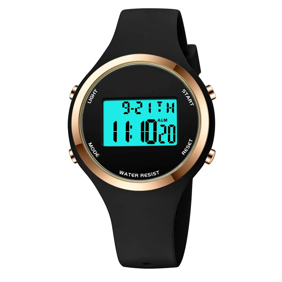 TERRIFI Women's Digital Watch, Outdoor Sports Watch with Alarm, Stopwatch, Chronograph, Back Light, 5Bar Waterproof LED Watch, Gifts for Teen Girls/Women