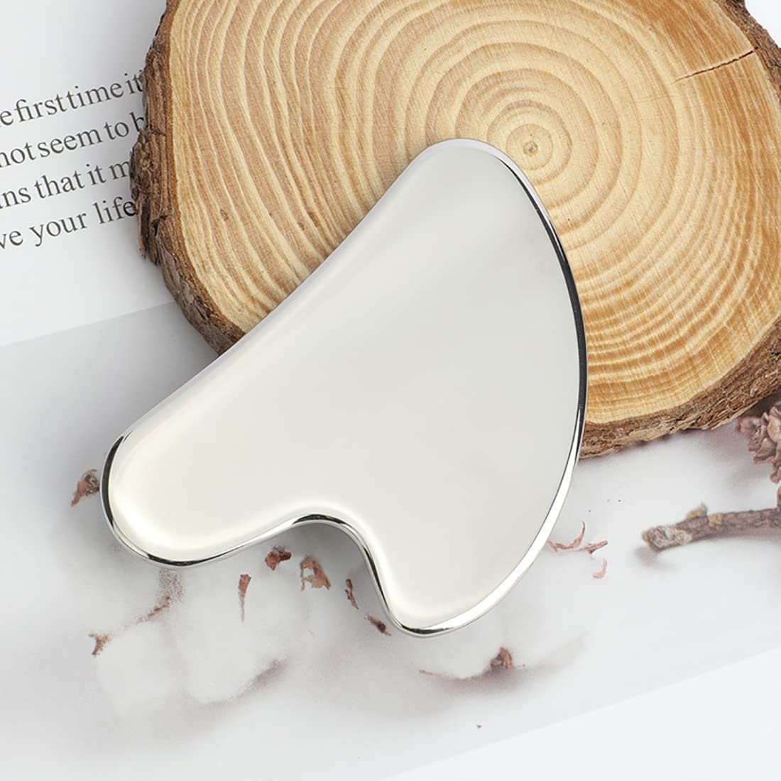 Lanfixilly Stainless Steel Gua Sha and Face Roller Set, Facial Tool for Face Sculpting, Metal Skin Care, Massager for Women - Medaid International