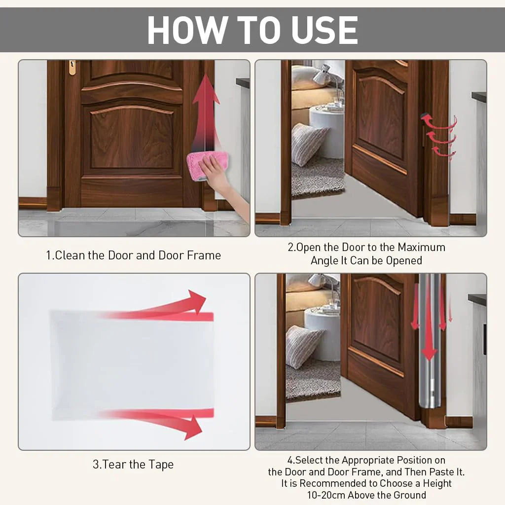 Door Finger Pinch Guard for Baby Proofing عازل أبواب لحماية يد الأطفال