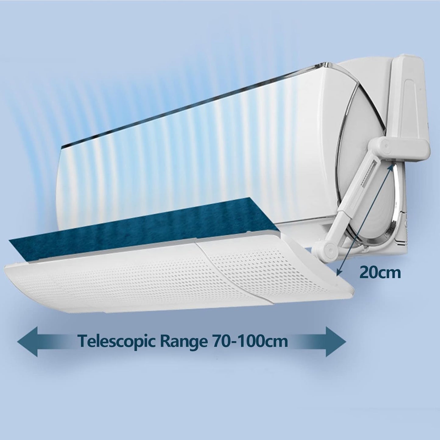 Rotatable AC Wind Deflector