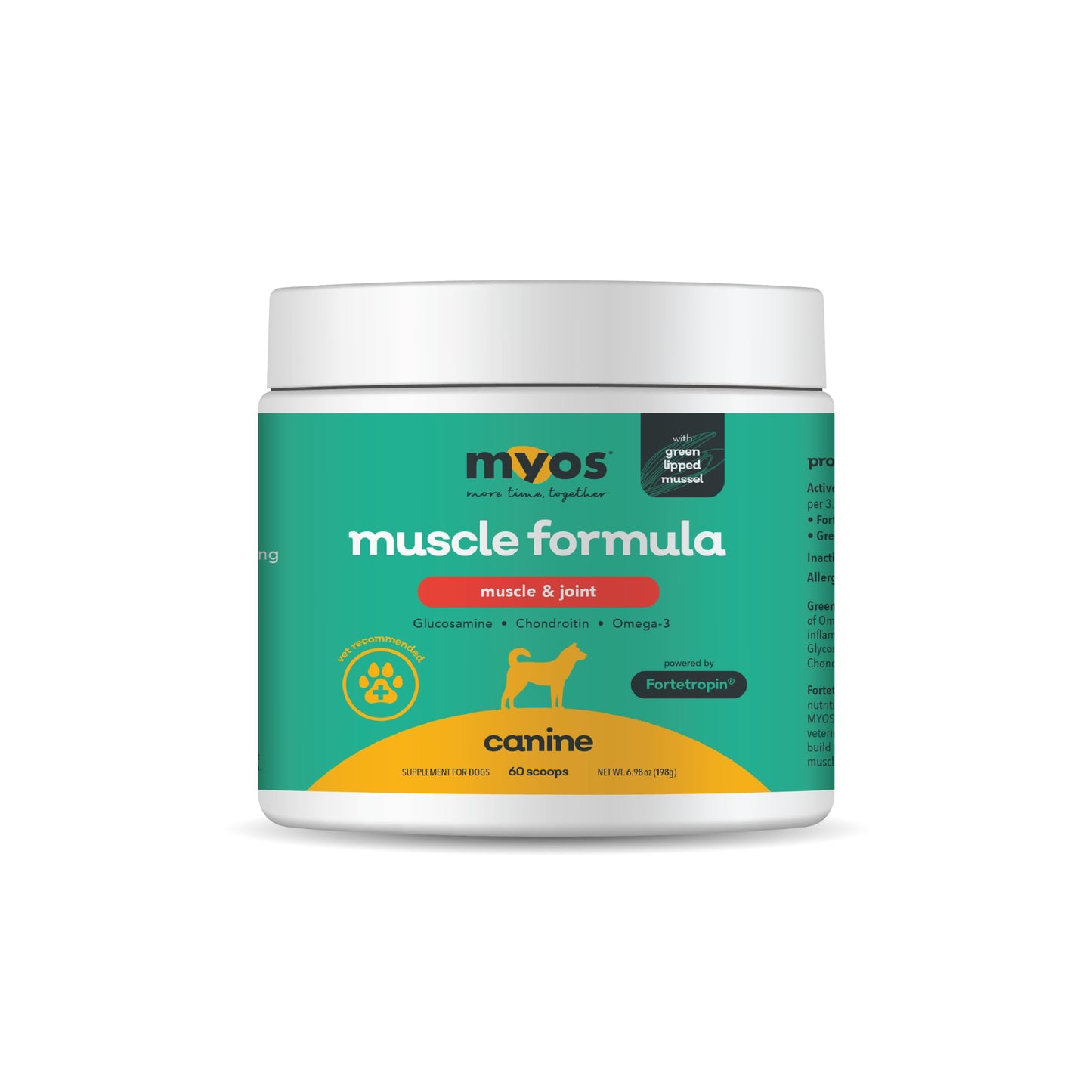 MYOS Muscle & Joint Powered by Fortetropin with Green Lipped Mussel (198 gr) - Medaid International