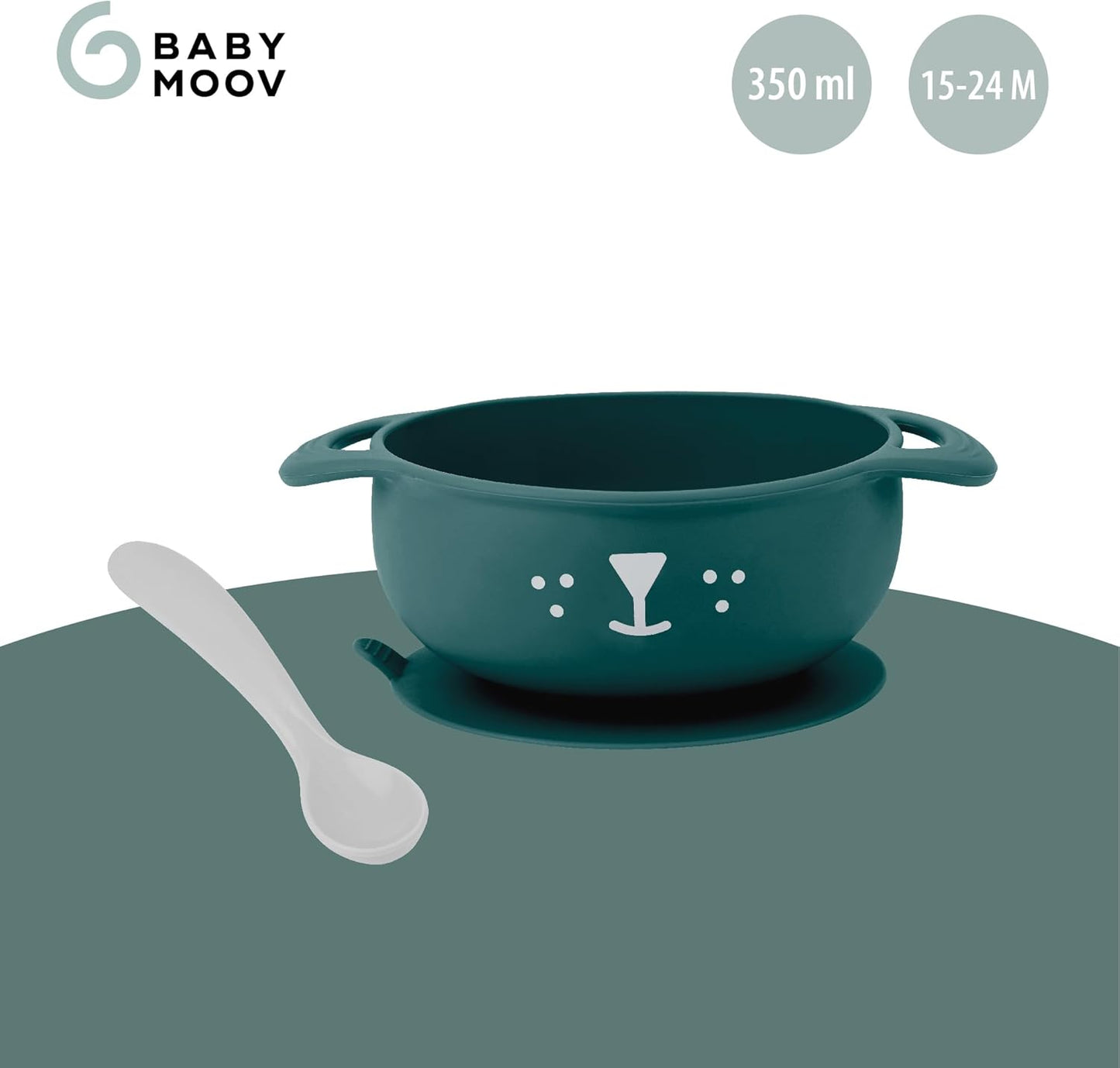 BabyMoov- Kit Tasty'isy Dog - (Silicon Bowl + Spoon)