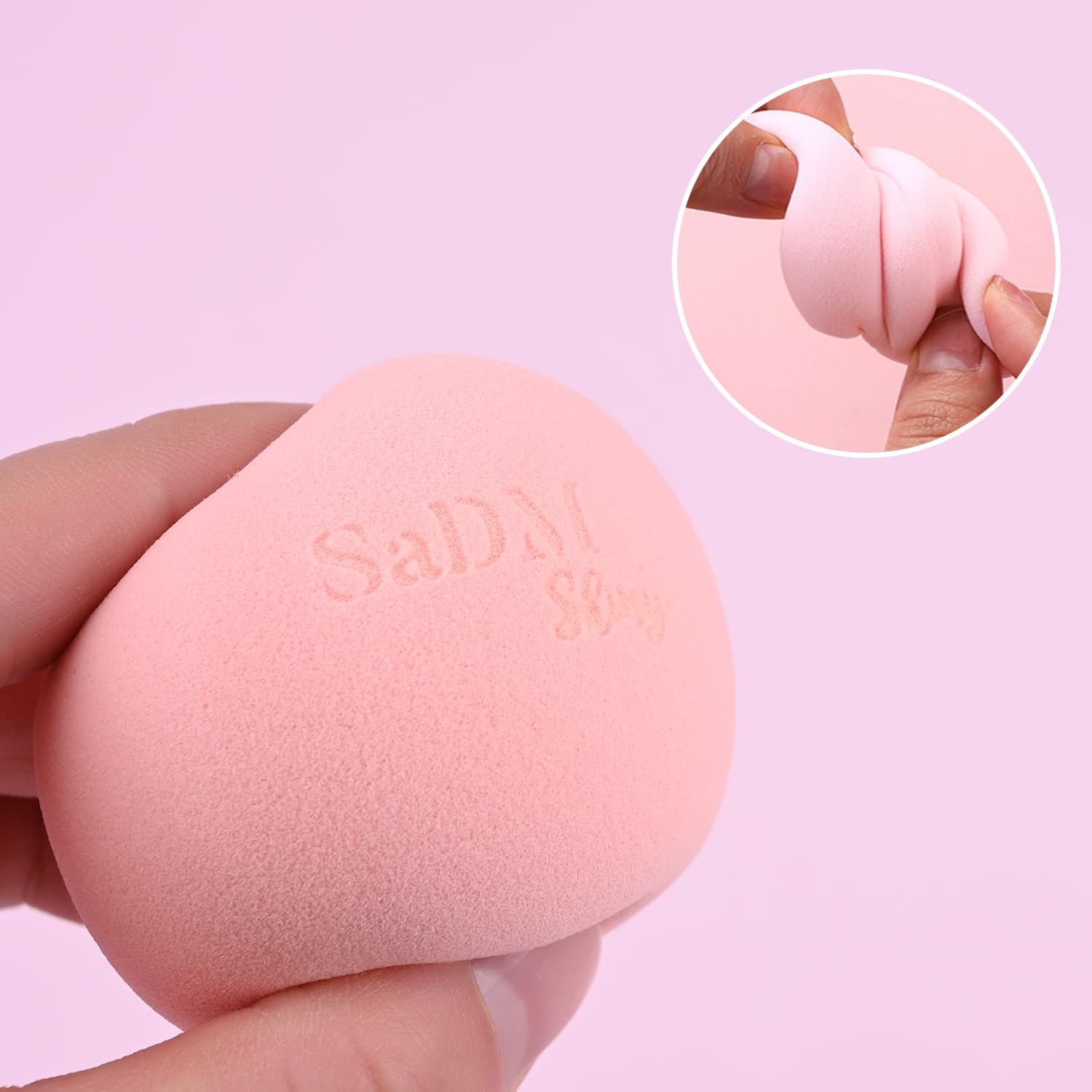 Makeup Blender Sponge for Liquid & Cream Foundation, Blush & Powders - Full Coverage, Streak-Free Professional Makeup Applicator Tool - Washable & Latex Free - Ideal for Dry & Wet Use - Medaid International