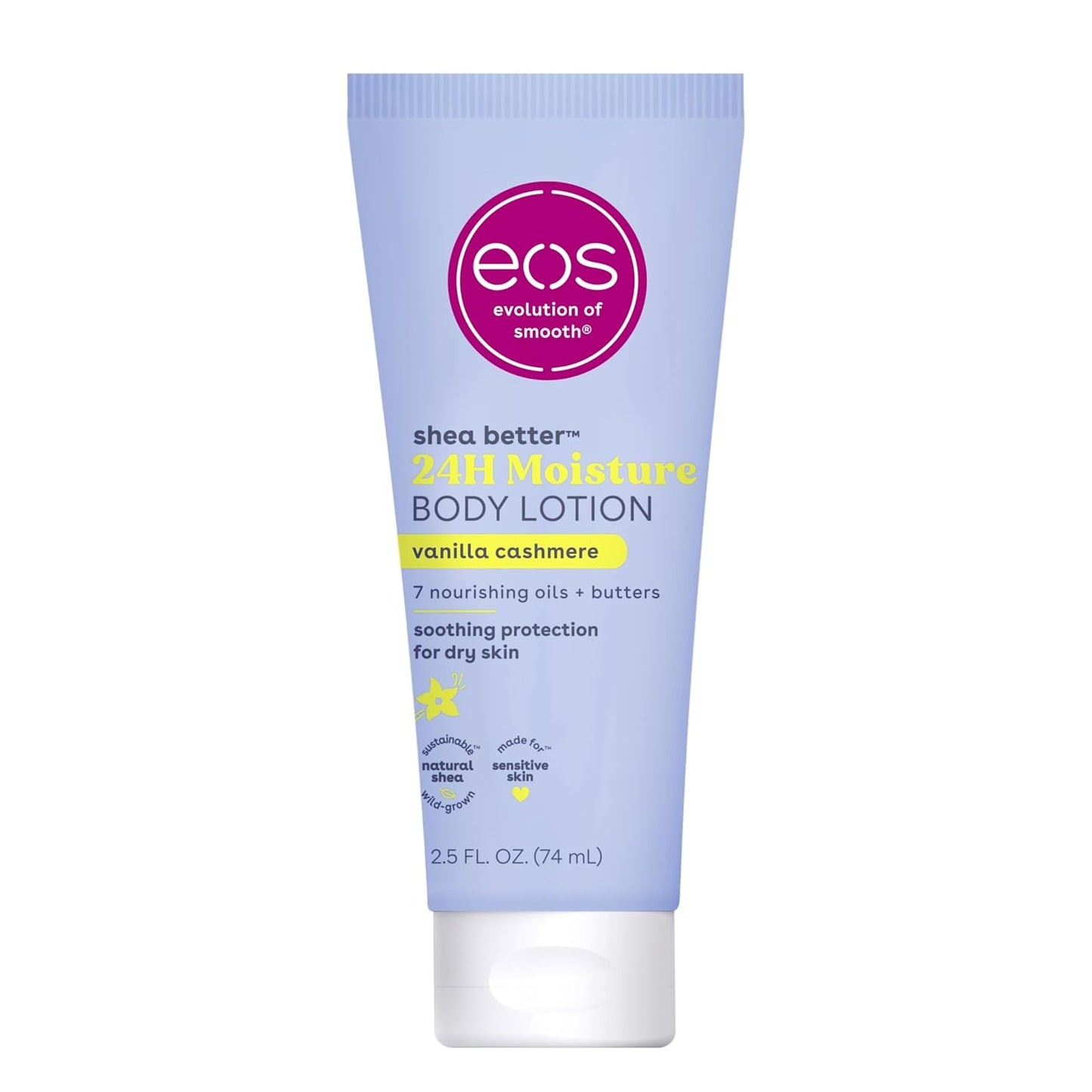 eos Shea Better Body Lotion- Vanilla Cashmere, 24-Hour Moisture Skin Care, Lightweight & Non-Greasy, Made with Natural Shea, Vegan, 16 fl oz - Medaid International