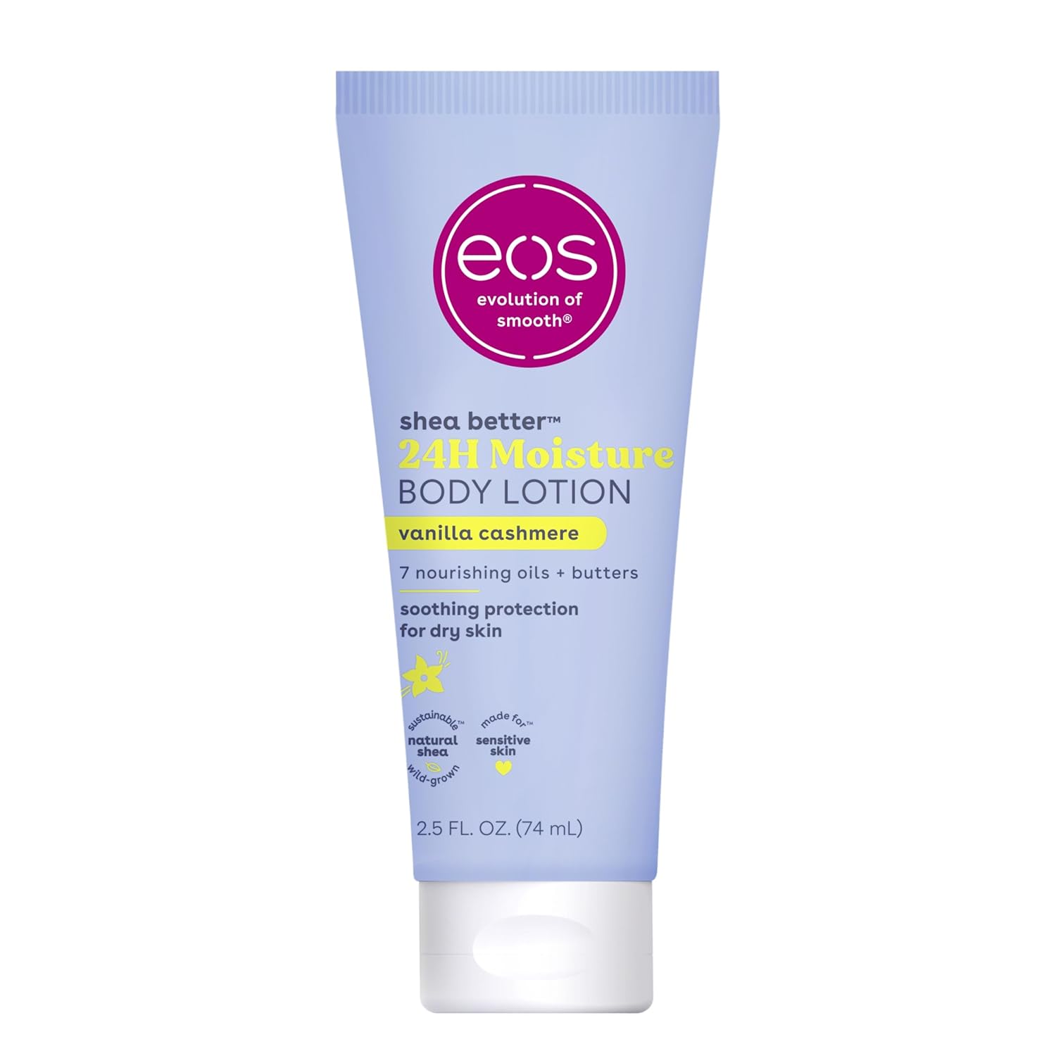 eos Shea Better Body Lotion- Vanilla Cashmere, 24-Hour Moisture Skin Care, Lightweight & Non-Greasy, Made with Natural Shea, Vegan, 16 fl oz - Medaid International