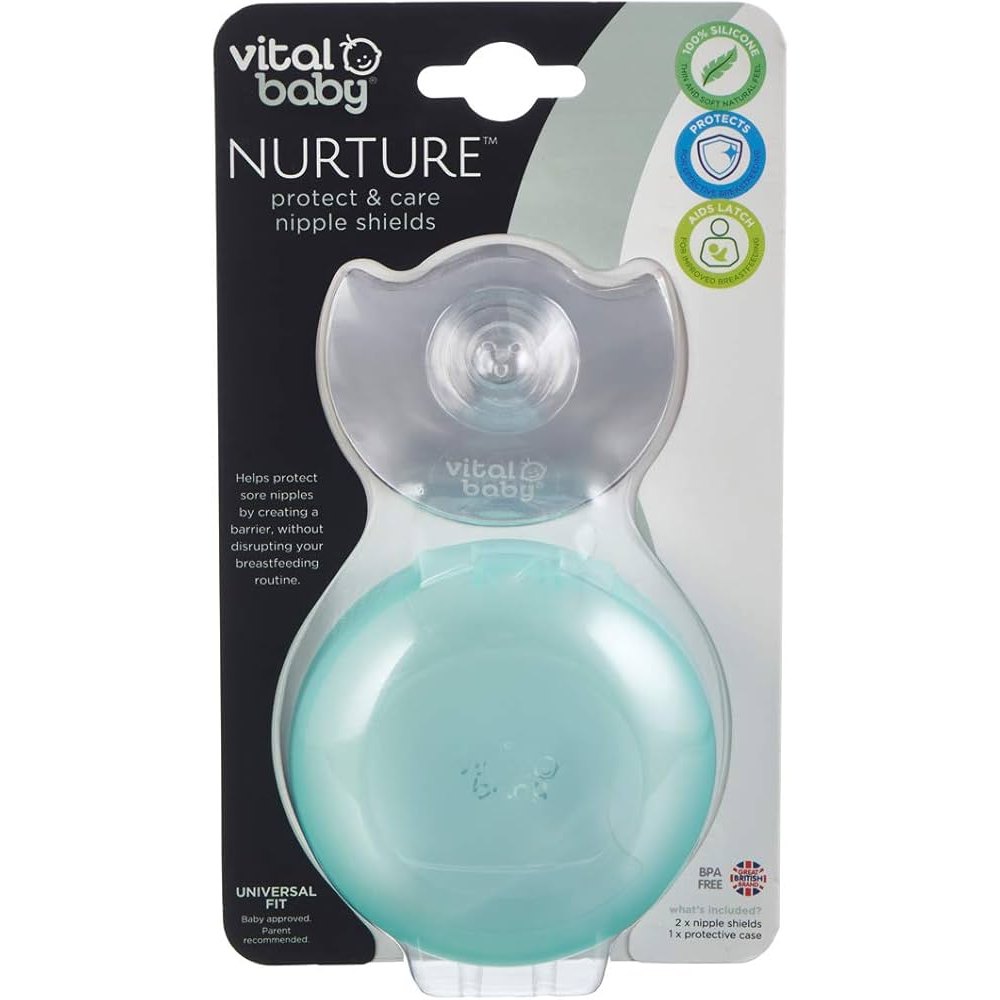 Vital Baby Protect & Care Nipple Shields 2Pk Universal Fit Breastfeeding Aid