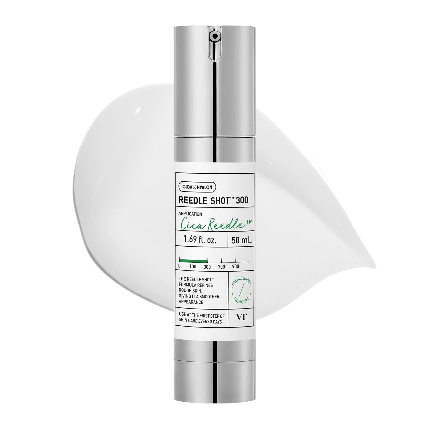 VT COSMETICS CICA Reedle Shot 300, Advanced Night Exosome, Microneedling Serum, Centella Asiatica, Hyaluronic Acid, Propolis, Soft Skin, Regeneration, Glass Skin, Korean Skin Booster 1.69Fl Oz (50ml) - Medaid International