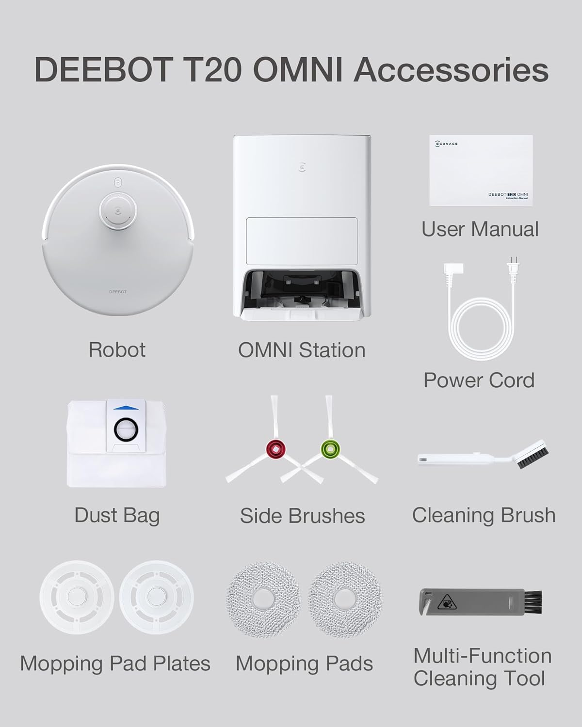 ECOVACS DEEBOT T20 Omni Robot Vacuum and Mop