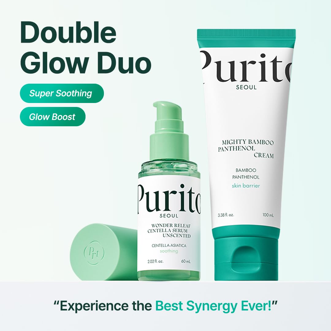 PURITO Centella Unscented Serum, 34,860 ppm Centella, Facial Serum for Sensitive Skin & Acne-Prone Skin, Soothing Serum, Vegan & Cruelty-Free, Korean Skincare, 2 fl.oz / 60ml - Medaid International