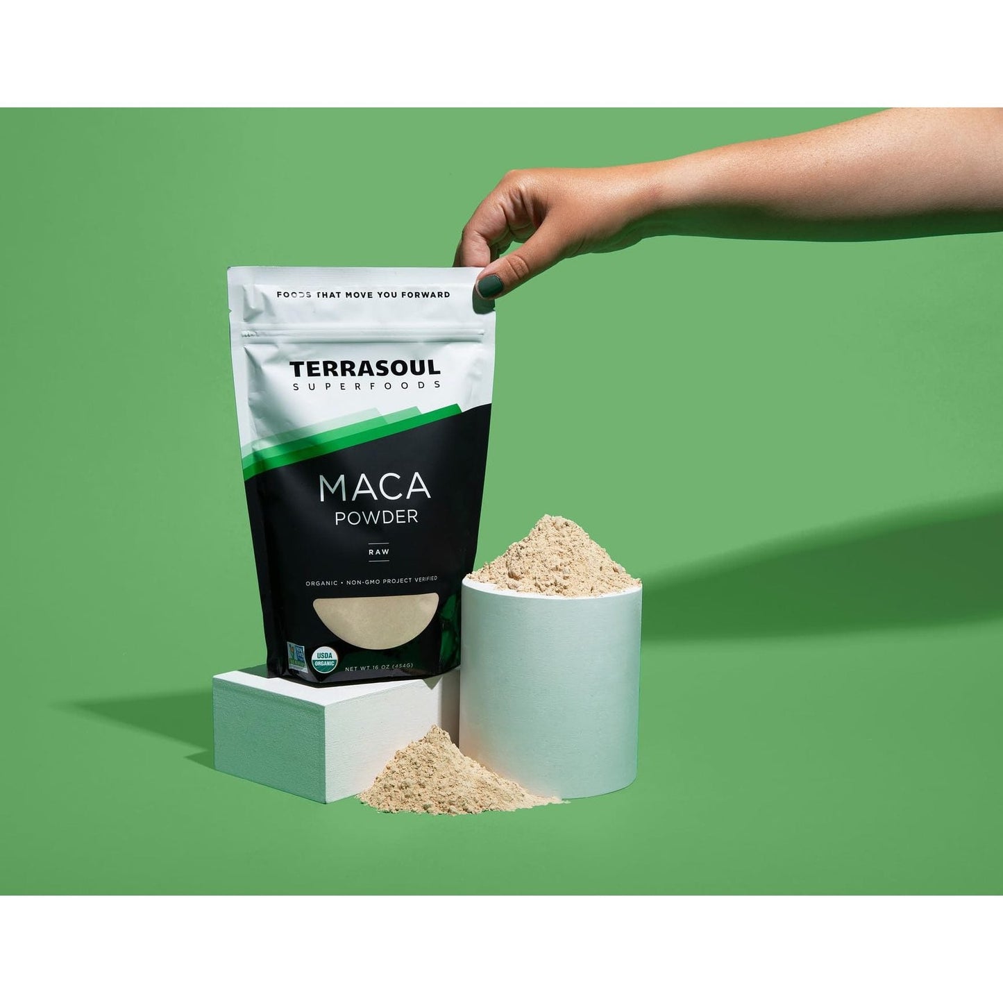 Terrasoul Superfoods Organic Raw Maca Powder, 1 Lb - Premium Quality, Supports Increased Stamina & Energy - Medaid International