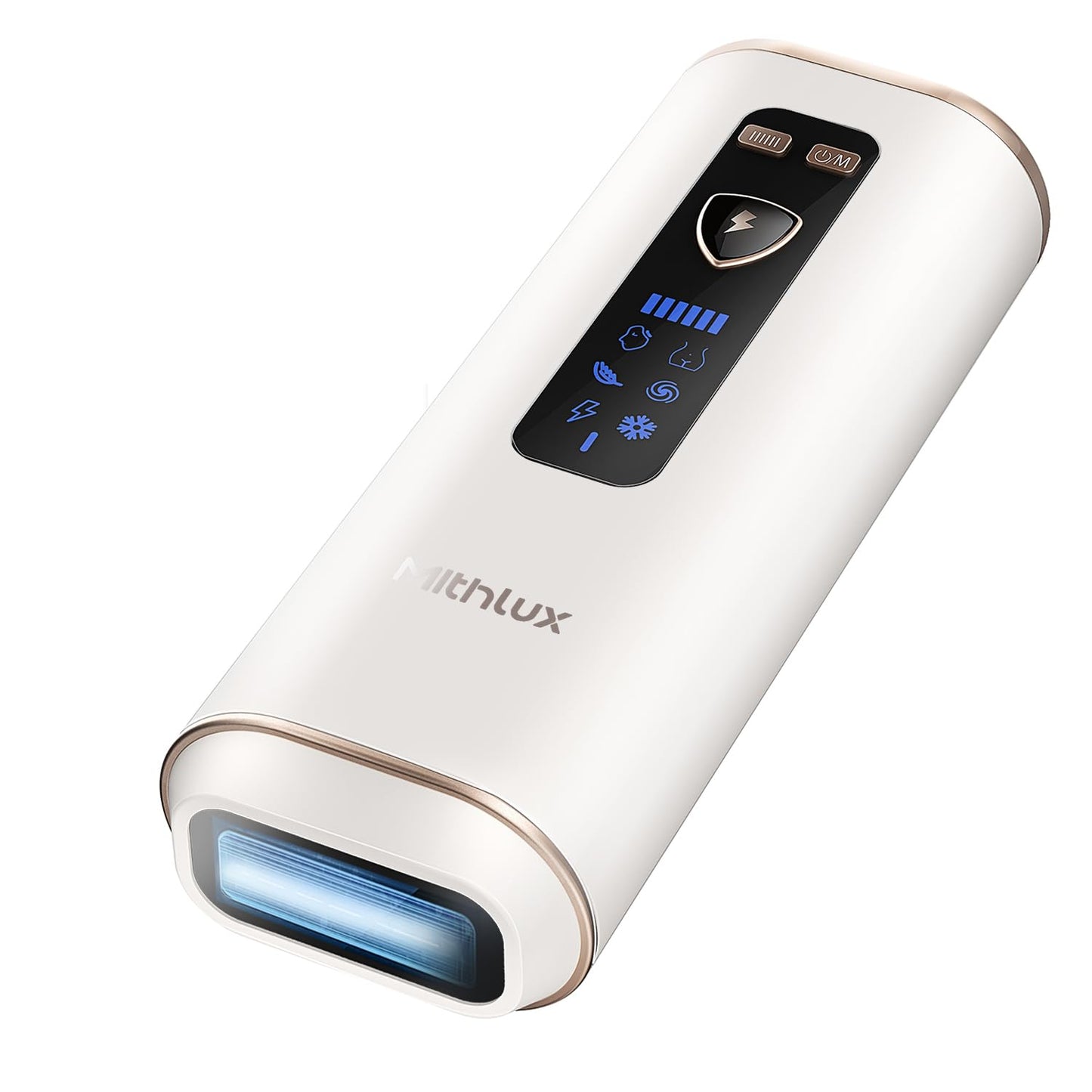 Mithlux IPL Laser Hair Removal Device for Women and Men, At-Home Hair Removal System with Sapphire Contact Surface and Cooling, Gentle on Skin, for Face, Legs, Underarms and Bikini - Medaid International