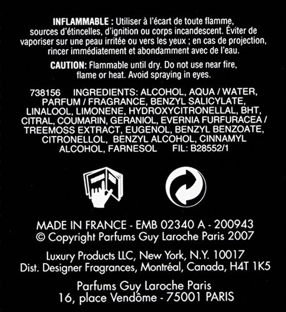 Guy Laroche For Men. Eau De Toilette Spray 3.4 Fl Oz - Medaid International