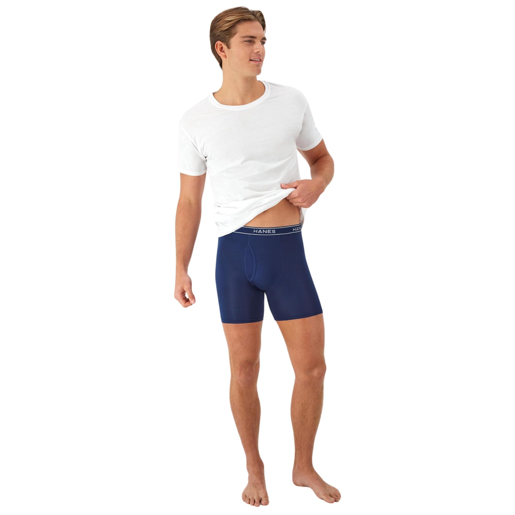 Hanes Men's Value Performance Stretch Boxer Brief Underwear, Moisture-Wicking, 6-Pack - Medaid International