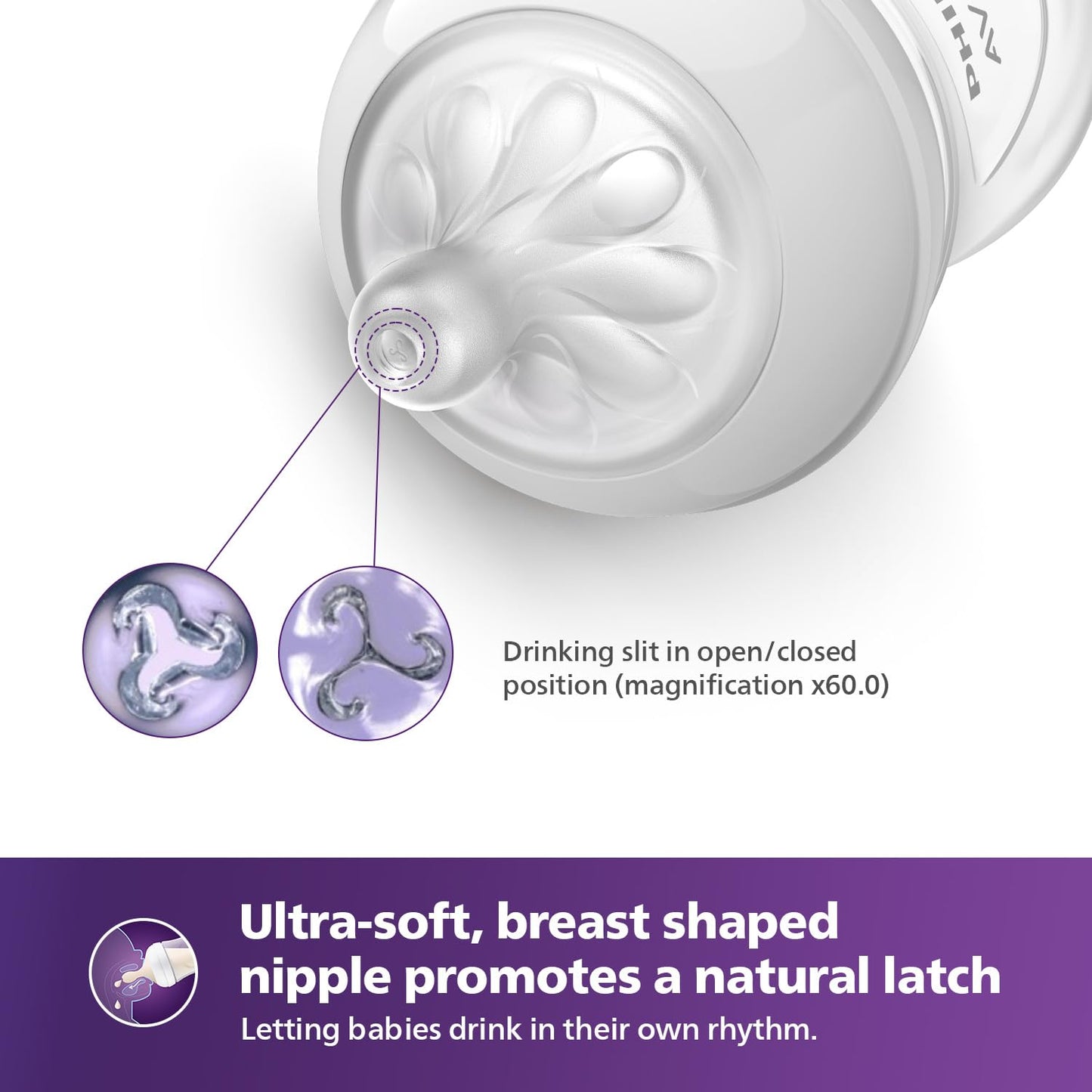 avent natural feeding single bottle 260 ml 903/01