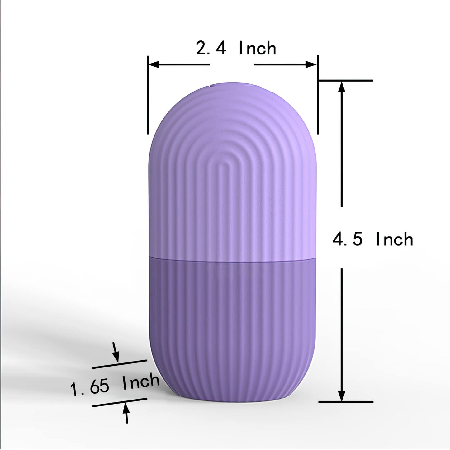 XHJRI Ice Face Roller Massager,Ice Cube Roller for Face, Eyes and Neck Naturally Conditioning and Skin Care,De-Puff Eye Bags,Reduce Migraine Pain,Reusable Massage Silicone Ice Mold (Purple) - Medaid International