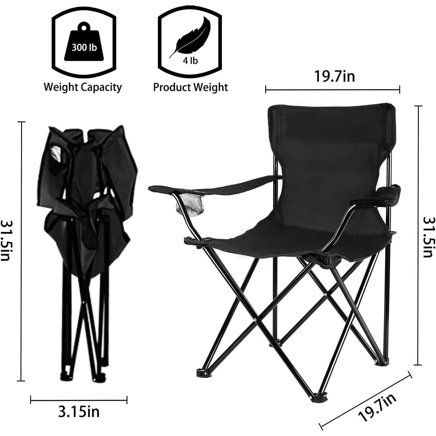 Lightweight Foldable Camping Chair - Medaid International