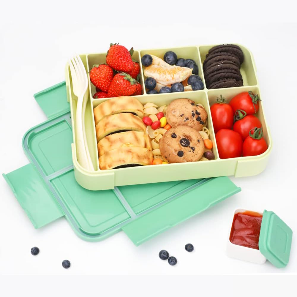 TERRIFI Stylish and Spacious Lunch Bag Set, Perfect for Work, School, Picnics, and Travel - Includes Utensils and Insulated Tote Bag (Beige)