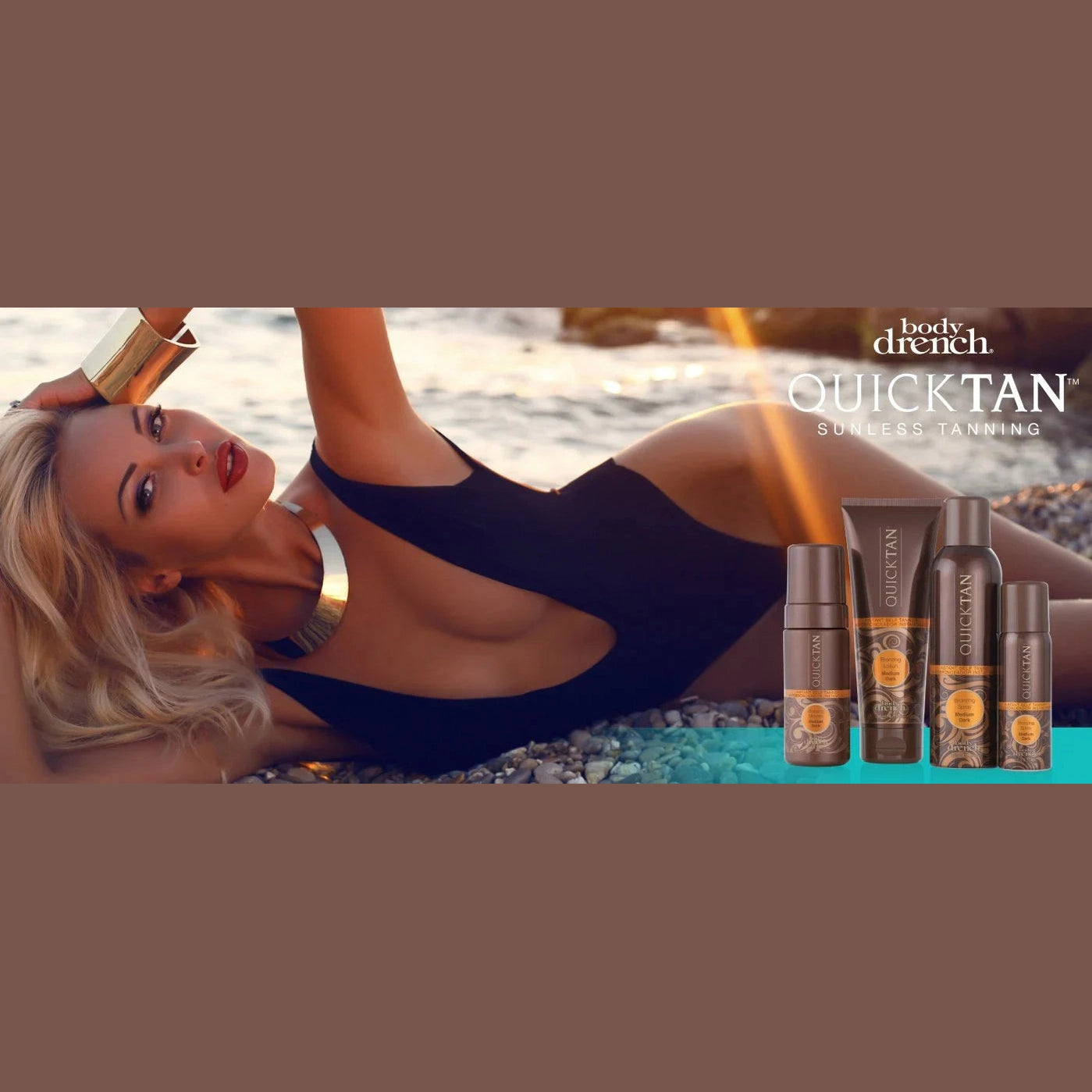 Body Drench Quick Tan Medium Dark Bronzing Spray - 170g