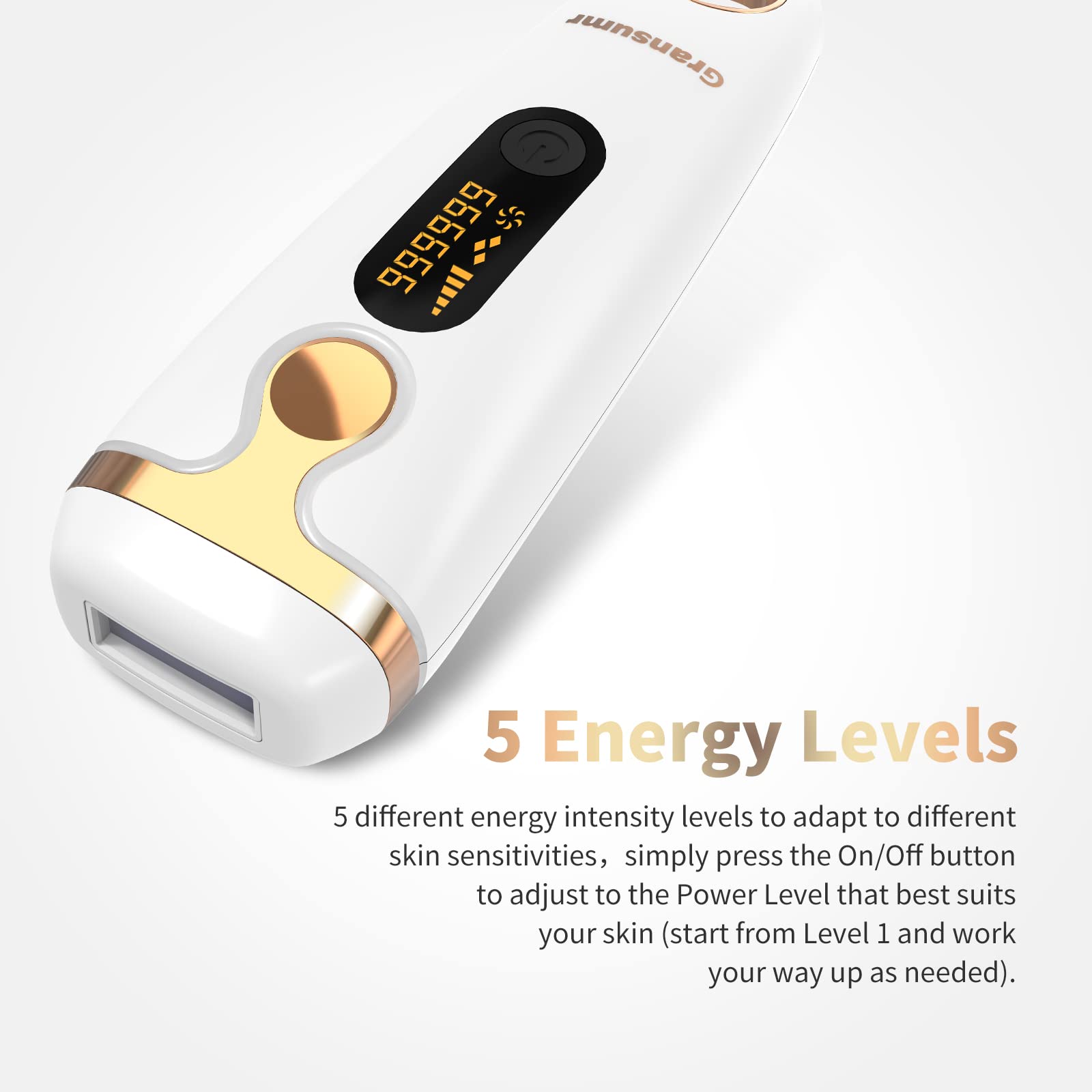 IPL Laser Hair Removal Device Permanent Painless Remover Reduction in Hair Regrowth for Women and Man at Home Whole Body Armpits Back Legs Arms Face Bikini Line, Corded - Medaid International