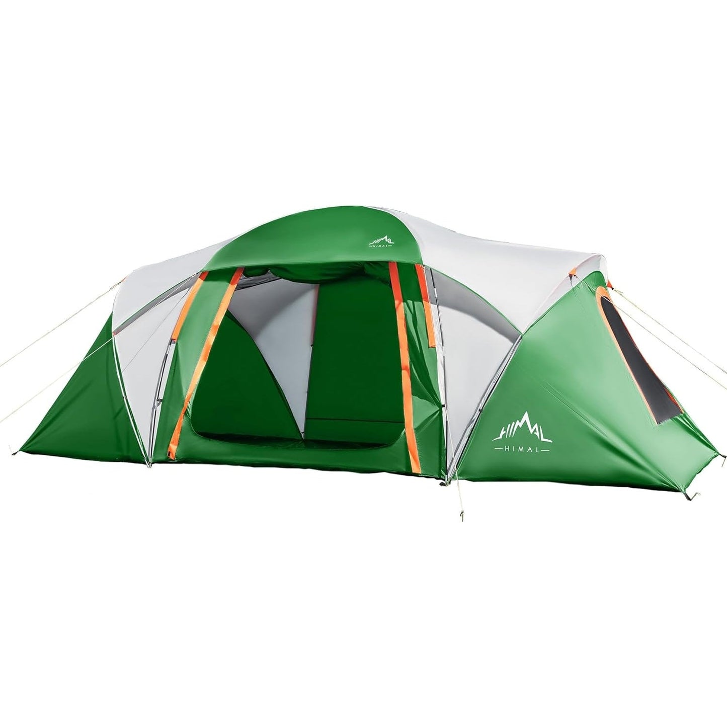 10 Person Family Tents for Camping Waterproof, Music Festival, Parties,2 Room Big Tent with 4 Large Mesh Windows, Double Layer, Easy Setup, Weather Resistant,18ft X 9ft X6.8ft - Medaid International