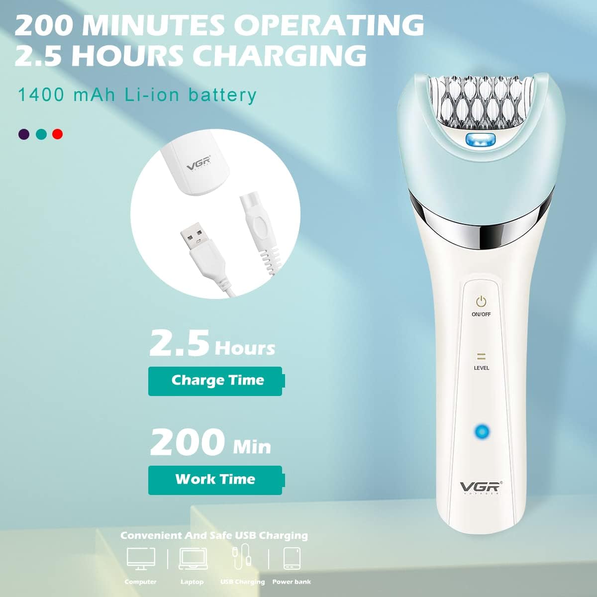 Professional 5-in-1 Women Grooming Kit Shaver