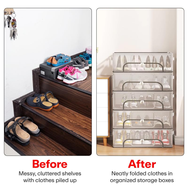 Foldable Closet Shoe Storage