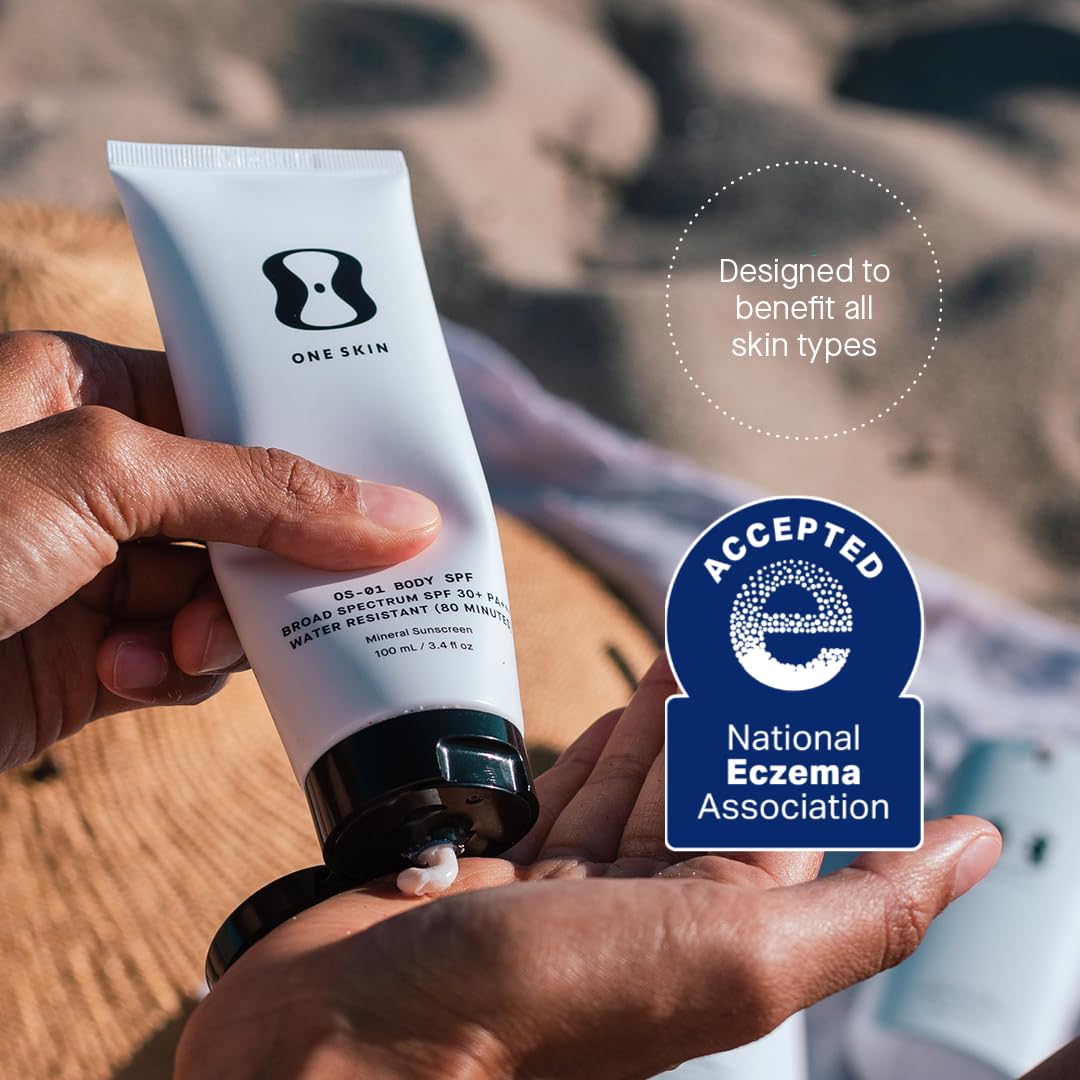 OneSkin BODY SPF OS-01 Peptide Broad Spectrum SPF 30+ Mineral Sunscreen- Protects Skin from UV Aging & Water Resistant, Includes Potent Antioxidants, Suitable for Sensitive Skin - Medaid International