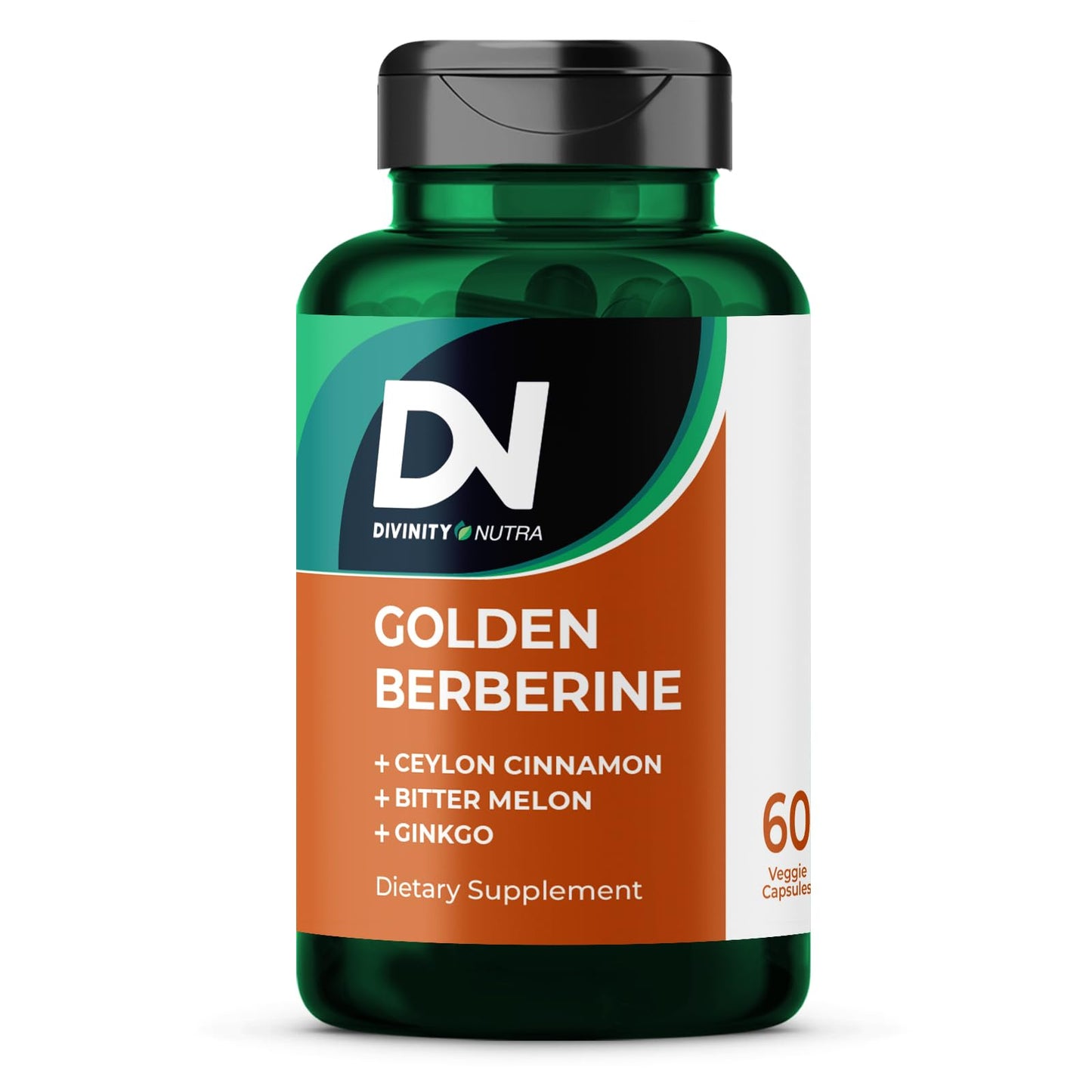 Berberine Supplement with Bitter Melon, Ginkgo Biloba and Ceylon Cinnamon 60 Capsules, Vegan, Made in USA Berberine Capsules for Women and Men - Medaid International