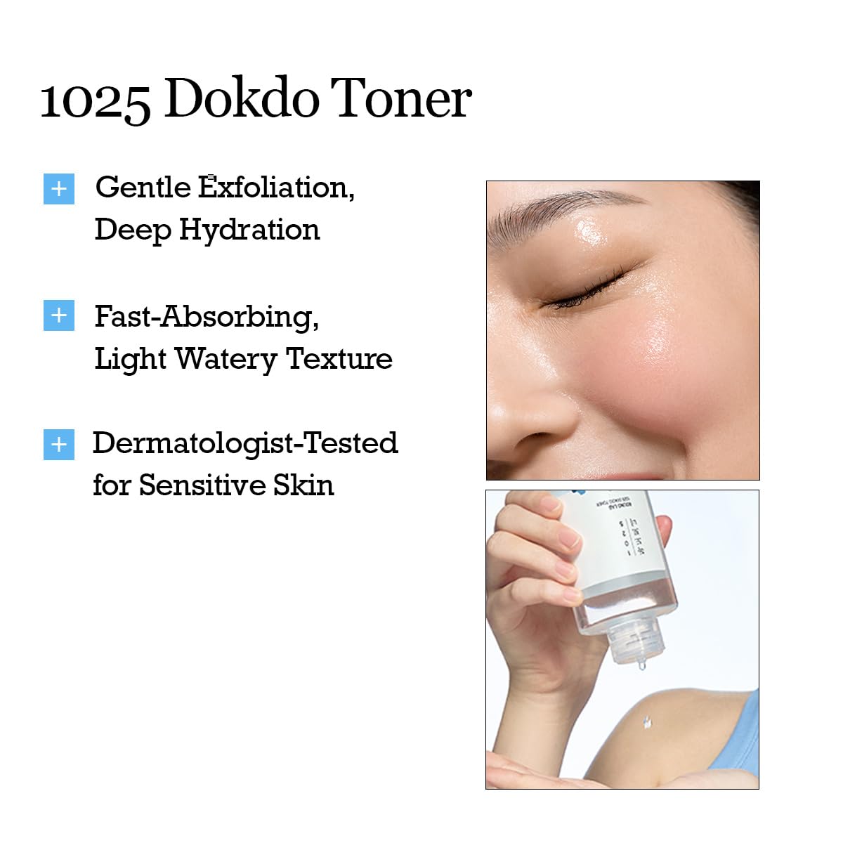ROUND LAB 1025 Dokdo Toner 6.76 Fl Oz, Oil Control and Reduces Excess Sebum, Gentle Exfoliating Facial Toner, Deep Sea Water for Moisturization, Soft Finish Without Stickiness, Korean Skin Care - Medaid International