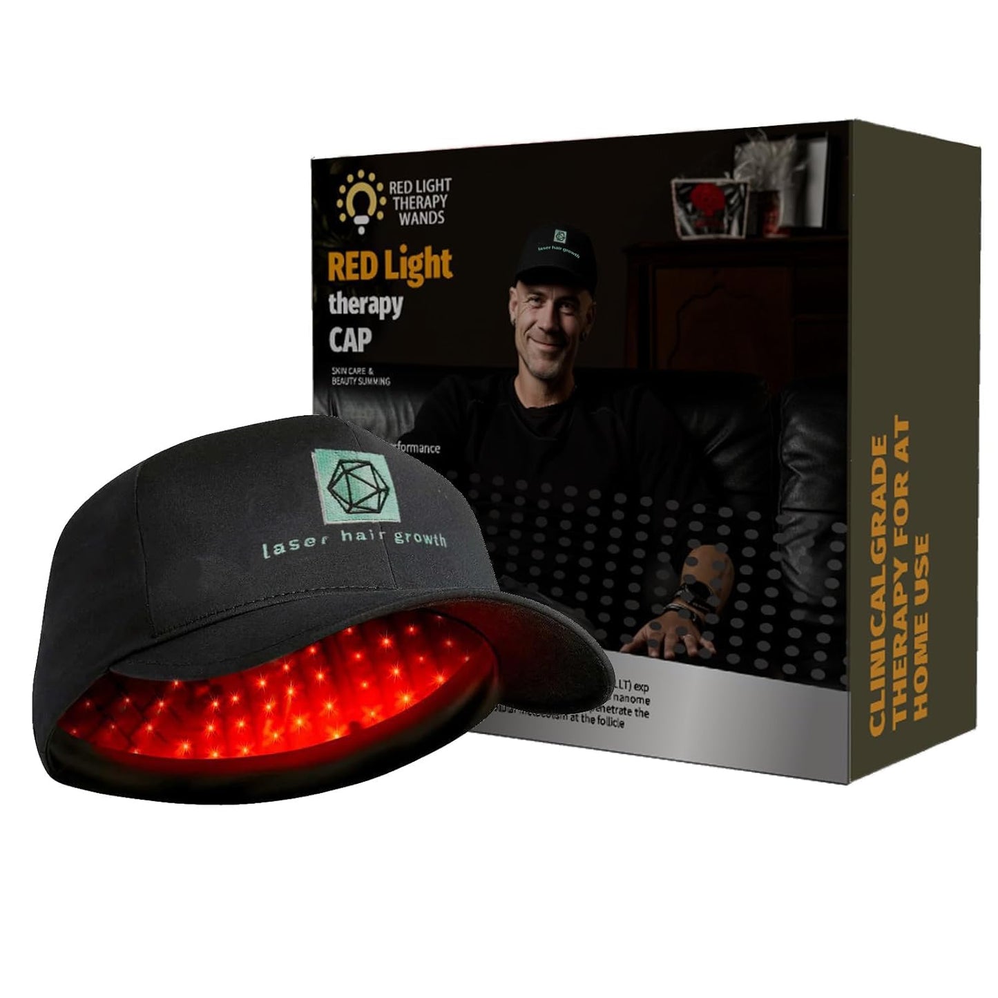 Laser Hair Growth Cap, Low level laser therapy (LLLT) equipment for promoting hair growth in women and men - Medaid International