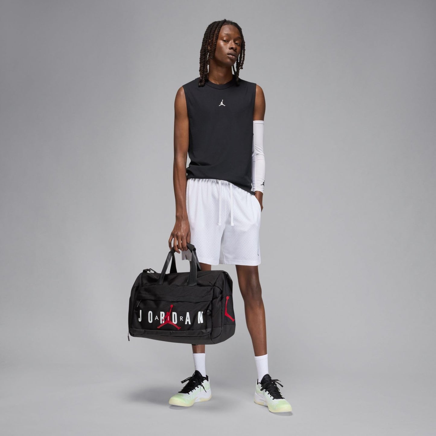 Jordan Sport Men's Dri-FIT Sleeveless Top (Black/White, FN5856-010) Size Small - Medaid International
