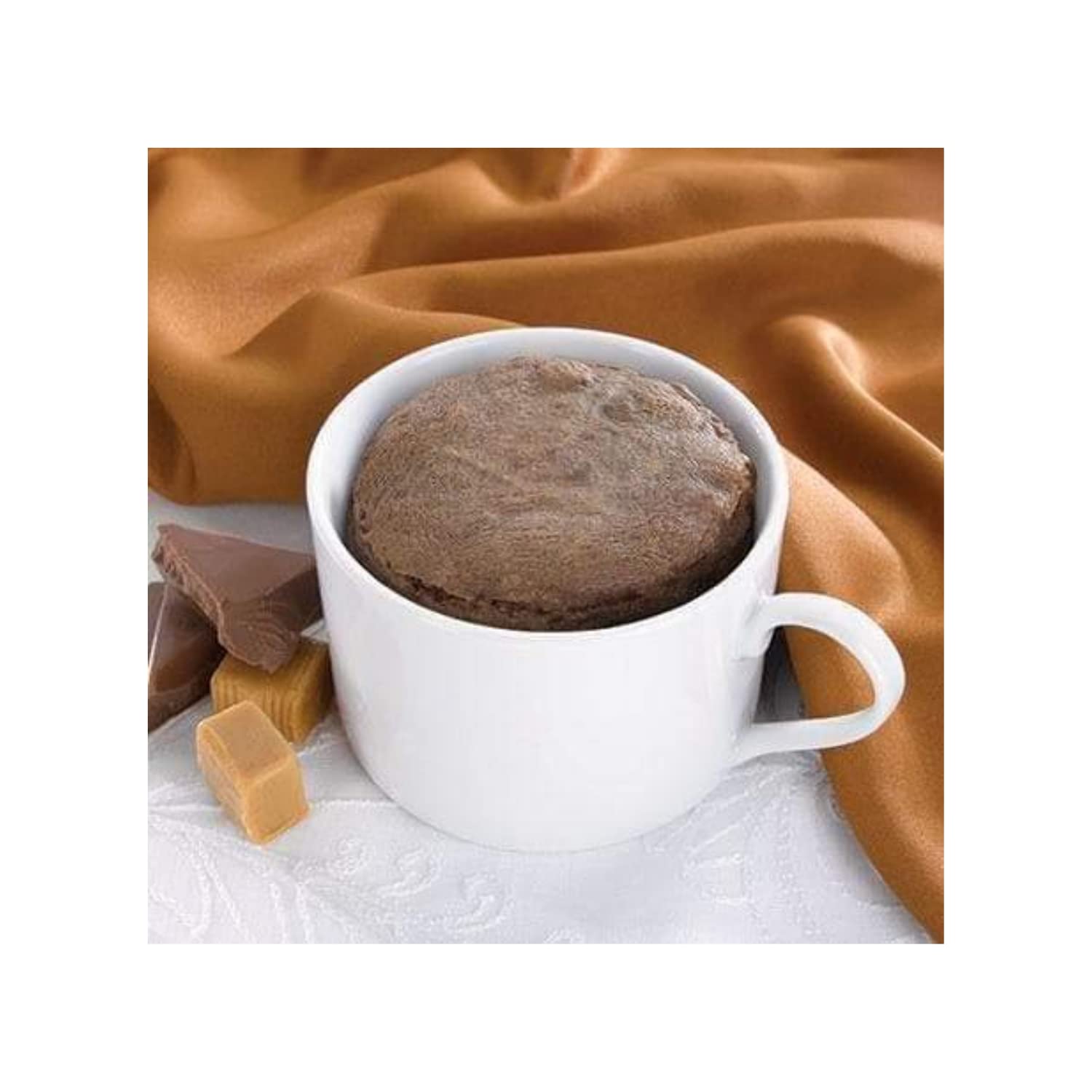 Nutmeg State Nutrition - High Protein Mug Cake Mix, 15g Protein, Low Calorie, Low Net Carbs, Low Fat, High Fiber, Gluten Free, Ideal Protein Compatible, 7 Servings Per Box (Chocolate Caramel) - Medaid International