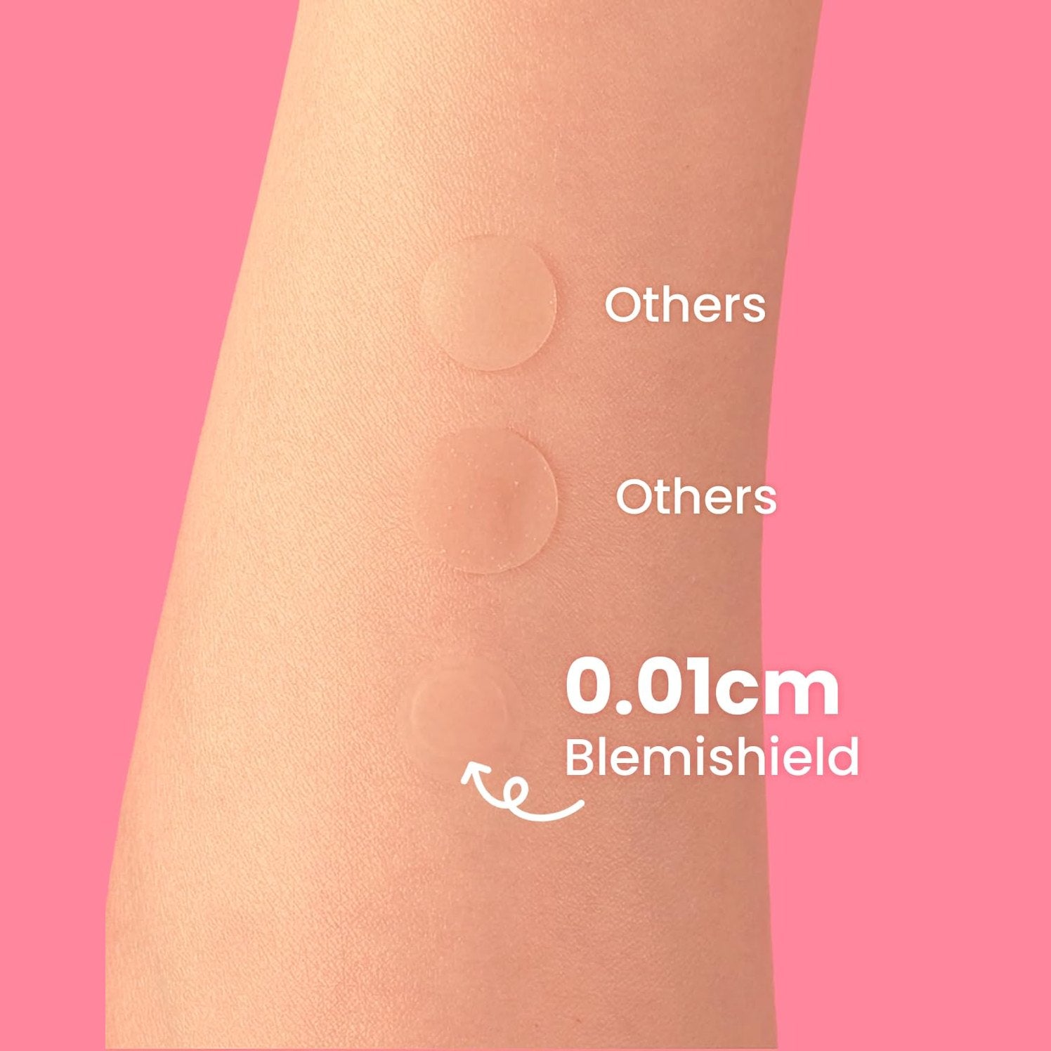 GLAM UP Hydrocolloid Blemish Pimple Zit Patches - Invisible Ultra Thin Spot Cover Stickers for Face and Skin, Strong Water-proof and Adhesive Overnight, Vegan-friendly (36 Count / 2 Sizes) - Medaid International