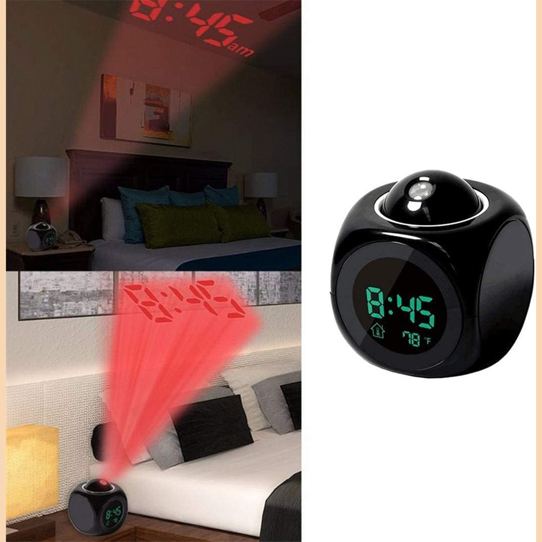 3-in-1 Projection Alarm Clock