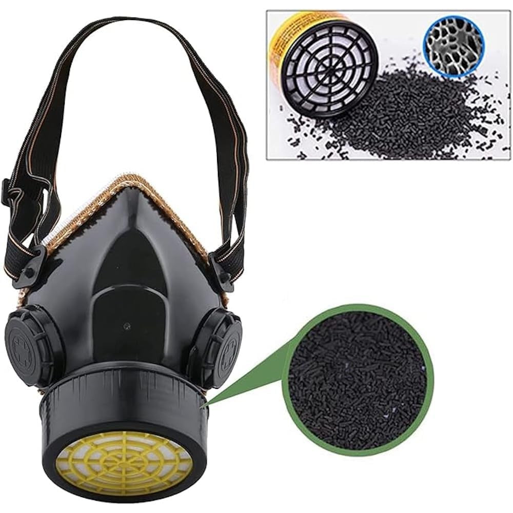 Dust Face Protection Cover - Half Reusable Dust Respirator Mask with Filter - Anti-Dust Coating Mask for Industrial, Paint and Particle Use - Kilak