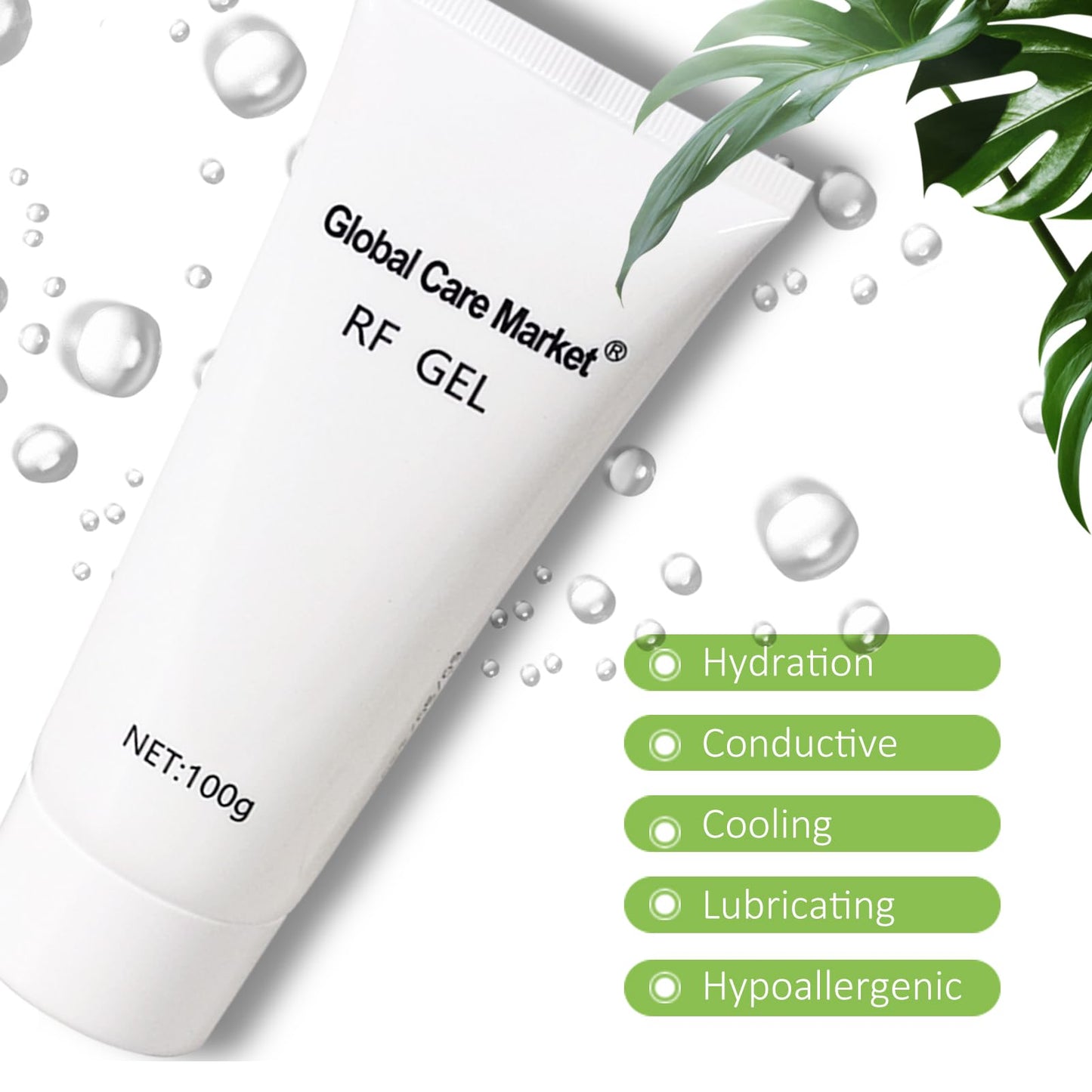 RF Conductive Gel for Microcurrent Facial Device, Hydrating Cream for Radio Frequency Skin Tightening Machines, Paraben-free Skin Cooling Gel for IPL Hair Removals - Medaid International